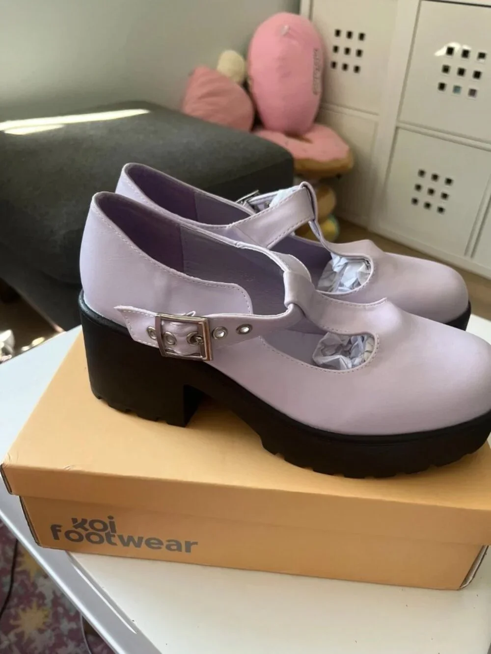 Koi Footwear Lilac Sai Mary Janes T-Strap Womens Shoes Size 9 UK 7 - Picture 4 of 4